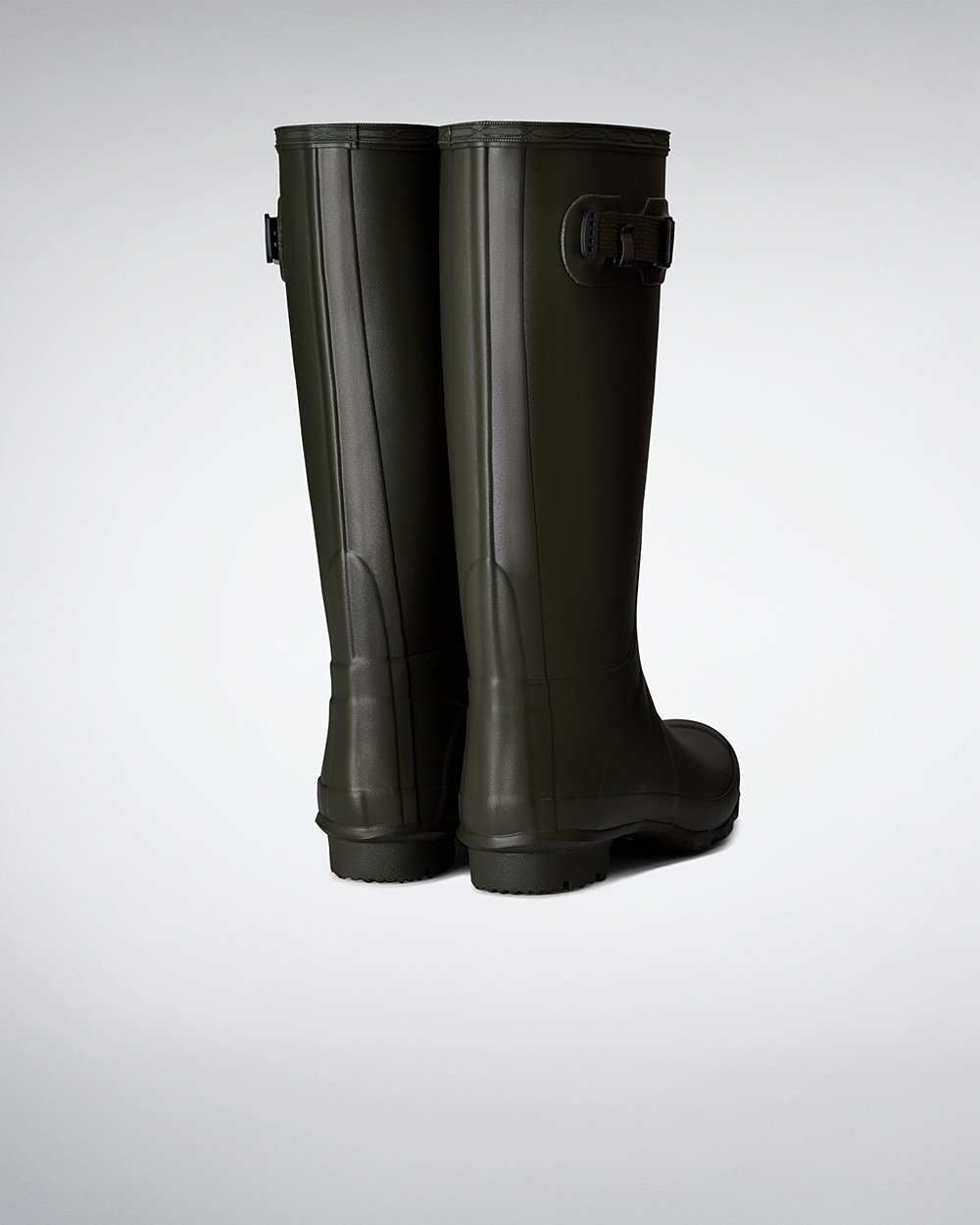 Womens Hunter Huntress Leg - Wide Fit Rain Boots Dark Olive - 9045-KMNJI